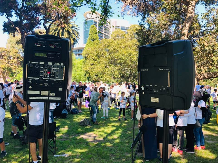 PA Sound Hire Melbourne Fun Run Event