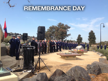 the sound guys provided pa and sound for remembrance day